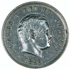 Portugal D. Carlos I 200 Reis 1893 *Data Emendada*